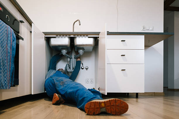 Professional Drain Cleaning technician working in Big Bear City, CA